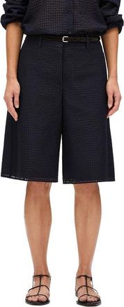 Another Tomorrow Gingham Bermuda Pant in Black at Nordstrom, Size 44 32 It