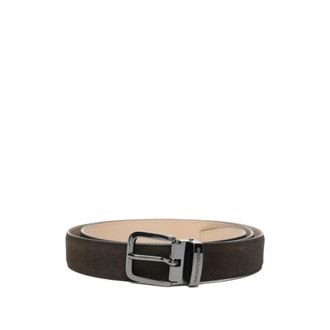 Emporio Armani Belts, male, Brown, Size: ONE SIZE Leather Belt