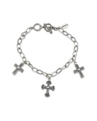 Samuel B. Silver Cross Bracelet