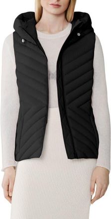 Soia & Kyo Estelle Water Resistant 700 Fill Power Hooded Down Vest in Black at Nordstrom, Size Xx-Small