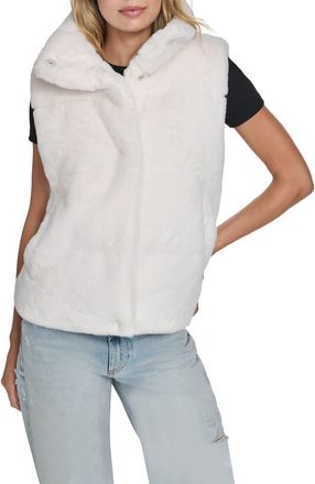 Champion Faux Fur Puffer Vest in Cream at Nordstrom Rack, Size X-Small