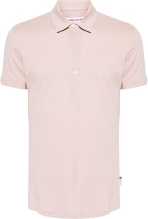 Orlebar Brown Sebastian cotton silk polo shirt - men - Silk/Cotton - S - Pink