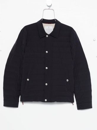 Brunello Cucinelli Dark Blue Nylon Short Jacket