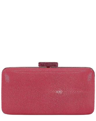 Badgley Mischka Evelyn Leather Clutch