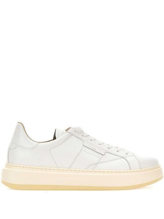 Woolrich White Leather Sneakers