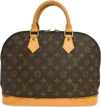 Louis Vuitton Alma Monogram Brown Canvas Handbag (Pre-Owned)