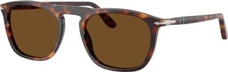 Persol Gae Zonnebril - Heren - Zonnebrillen - Bruin - 53 MM - Accessoires