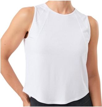 Mandala Cropped Tank Top Top f&uuml;r Damen | wei&szlig;