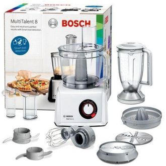 Bosch Multitalent 8 Robot De Cocina 1100 W 3,9 L Transl&uacute;cido, Blanco Balanza Integrada