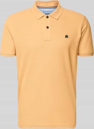 Lerros Poloshirt mit Logo-Stitching Modell PERFORMANCE in GELB, Gr&ouml;&szlig;e XXL