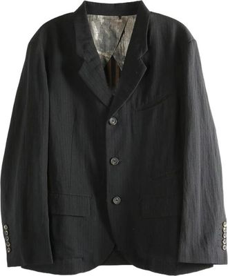 Ziggy Chen Single-breasted Crinkled Jacket