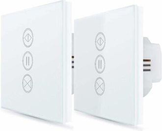 OEM 2 Interruptores Inteligentes Para Persianas Enrollables, Apertura Ajustable, Interruptor Wifi Para Cortinas Y Persianas, Compatible Con Alexa Y Google