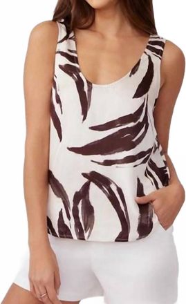 Bella Dahl Scoop Neck Tank Top In Moroccan Palm