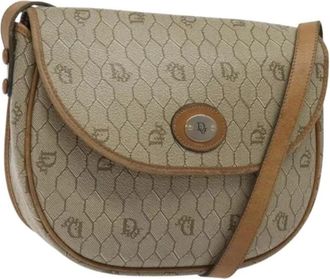 Dior Pre-owned Cross Body Bags, female, Beige, Size: ONE SIZE Pre-owned Vintage Shoulder Bag