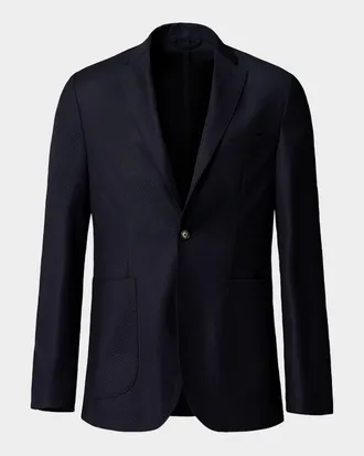 Eton Men & apos;s Wool Knit Deconstructed Blazer Jacket