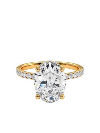 Tilla 14kt geelgouden verlovingsring met diamant