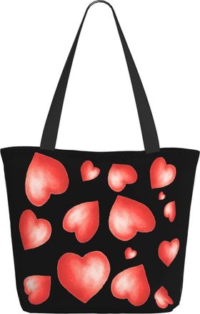 AOOEDM Sweets Love Heart Ladies Shopping Bag 13x11x7in.The Perfect ValentineS Day Gift.It Is The Best ValentineS Day Gift For Mom, Daughter, Wife,Etc