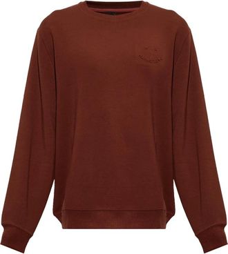 Paul Smith Sweatshirt met ronde hals - Heren - Sweatshirts - Bruin - 2XL - Wol - Hoodies & sweatvesten