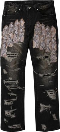 Who Decides War by Ev Bravado Jeans Patched Arch - Nero