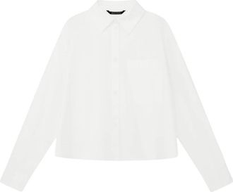 A|X Armani Exchange Long-sleeve Shirt - Dames - Overhemden - Wit - XS - Katoen - Overhemden