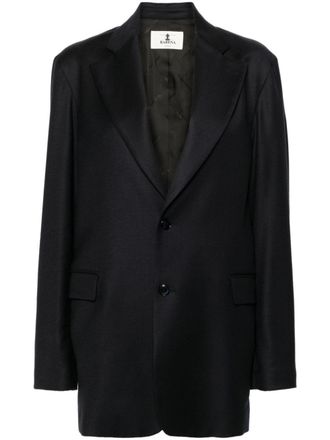 Barena Galà blazer - women - Elastane/Viscose/Virgin Wool/Acetate/Viscose/Polyester/Wool - 44 - Blue