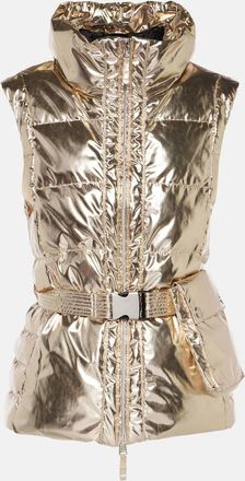 Jet Set Gardena metallic puffer vest