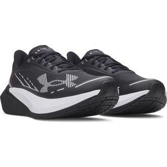 Under Armour UA Velociti Distance Running Shoe in Black /Black /White at Nordstrom, Size 10.5
