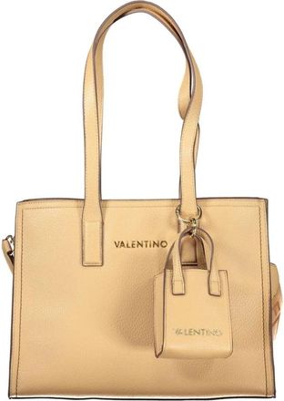Valentino Tassen, Dames, Beige, ONE Size, Elegante polyurethaan handtas met strak design
