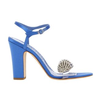 Manolo Blahnik High Heel Sandals, female, Blue, Size: 10 US Elhob Sandals