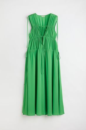 H&M Langes Chiffonkleid - Green