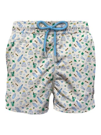 MC2 Saint Barth Ivory Lighting Micro Fantasy Swim Shorts