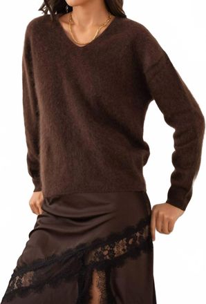 Choklate Paris Andrea Brushed Sweater In Chocolate