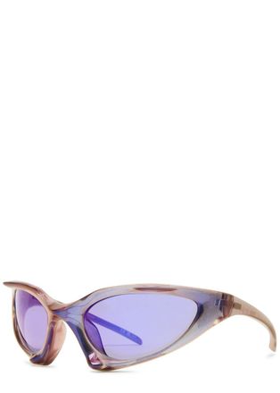 Balenciaga Mask Wrap-around Sunglasses - Purple Other - One Size