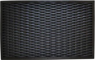 Imports Decor Imports Decor Rubber Doormat, 30 by 18 by 1/2, Woven