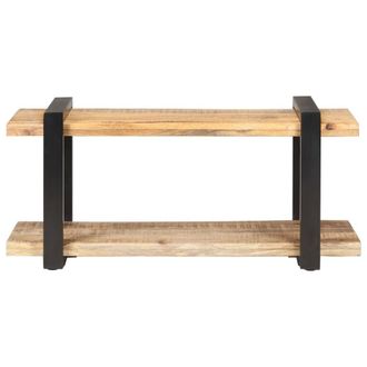 Berkfield Home TV Cabinet 90x40x40 cm Rough Mango Wood in Brown | Size: 90 x 40 x 40 cm