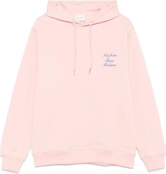 Drôle de Monsieur Cursive Le Hoodie con cappuccio - Rosa