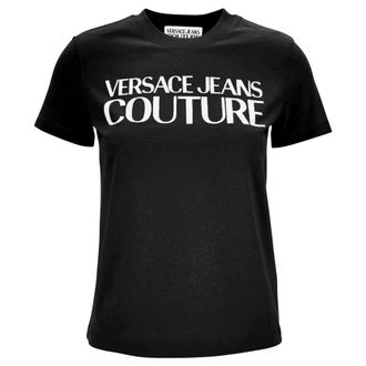 Versace Mujer, Camisetas, Negro, Talla: 2XS