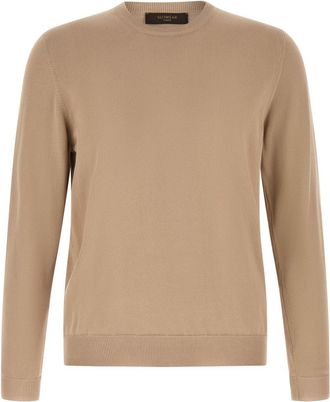 Zanone Beige Cotton Sweater