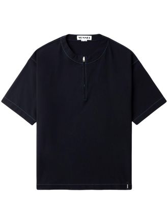 Sunnei T-shirt con applicazione - Blu