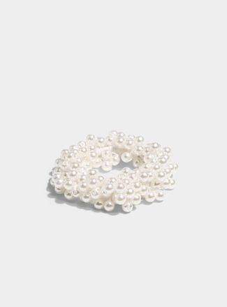 Simons Womens Cluster of pearls hair tie