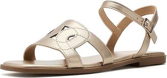 Journee Collection Bridey Womens Sandals Gold : 7.5 M, Synthetic