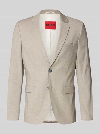 HUGO BOSS Super Slim Fit Sakko aus Viskose-Schurwoll-Mix Modell ARTI253X in Beige, Gr&ouml;&szlig;e 102