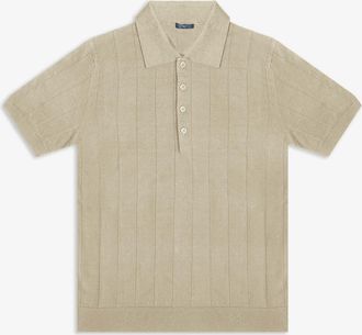 Larusmiani Linen And Cotton Polo Saint Tropez Sweater