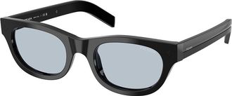 Prada PR C09SF Asian Fit 16K30W Mens Sunglasses Black Size 52