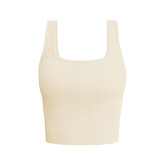 Generic Women Workout Vest Tops Summer Solid Colour Slim Fit Tank Tops Ladies Blouse Casual Sleeveless Sexy Basic Undershirt