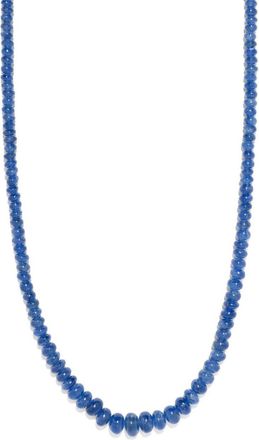 Azlee 18kt yellow gold Rich sapphire necklace - women - Sapphire/18kt Yellow Gold - One Size