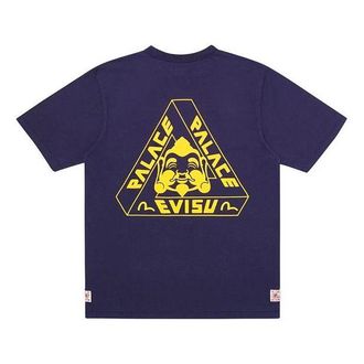 Palace x EVISU PALACE Evisu Chest Logo Short Sleeve Unisex Blue PAL-SS20-009