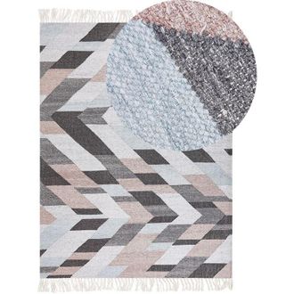 Beliani Rug NAKKAS Multicolour 140 x 200 cm Jute