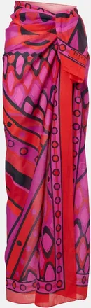 Pucci Iride cotton beach cover-up
