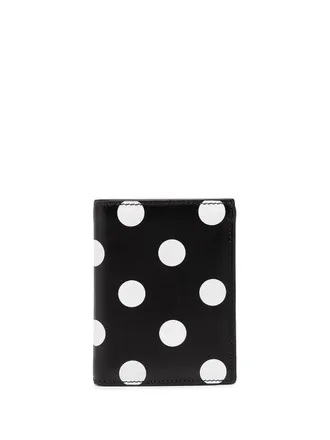 Comme Des Garçons Portacarte a pois - Nero